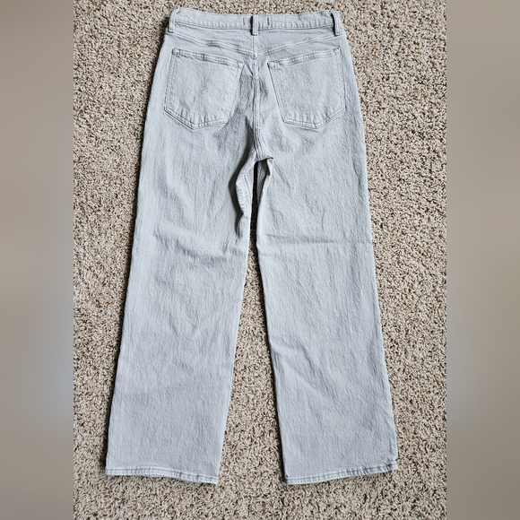 βοΈ Abercrombie & Fitch 90s Relaxed High-Rise Wide-Leg Jeans 30 / 10S #1217 - Picture 3 of 14